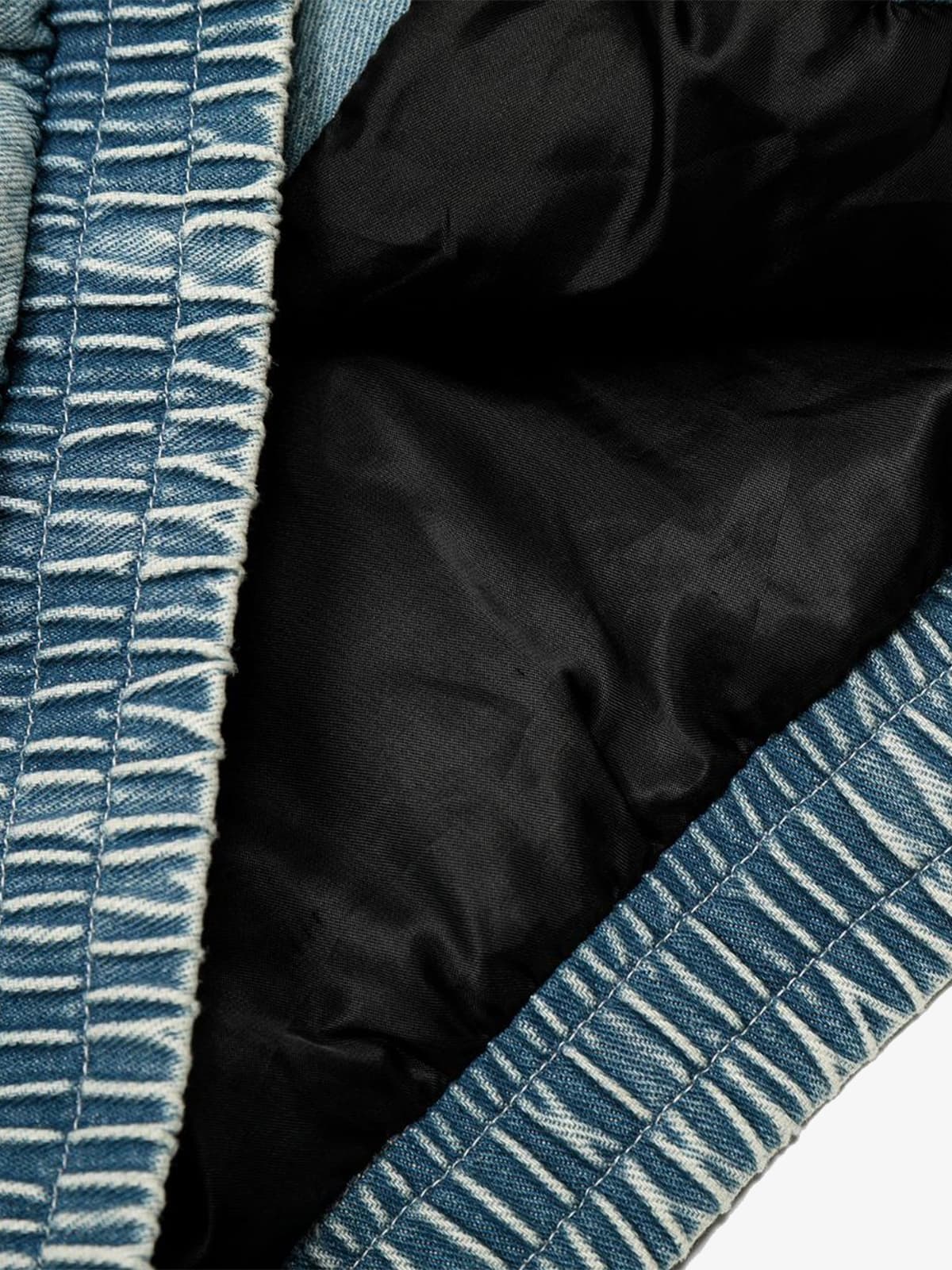 Retro Yıkamalı Denim Ceket | Kürklü Yaka