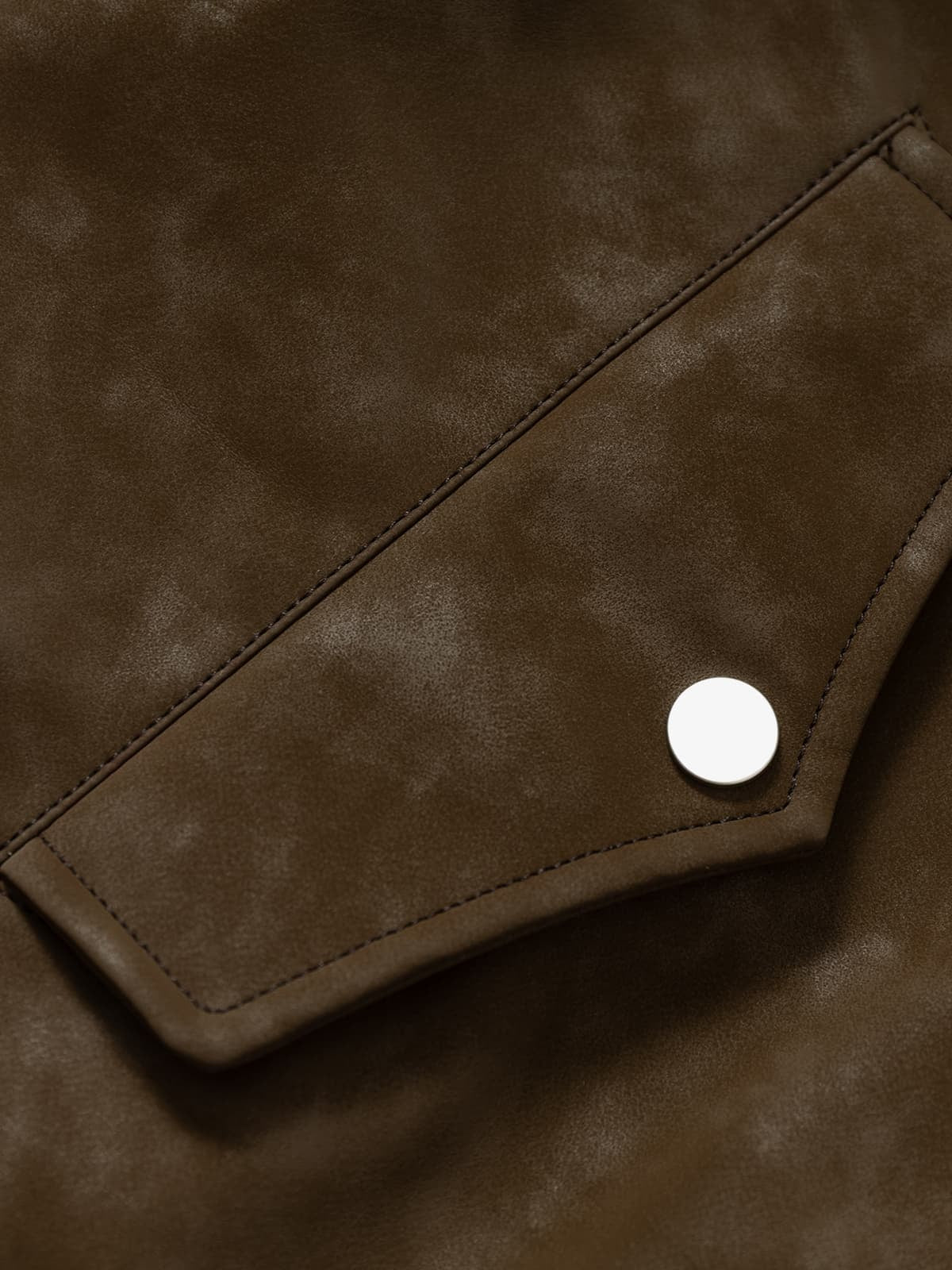 Vintage Deri Sherpa Ceket | Patchwork & Pamuk