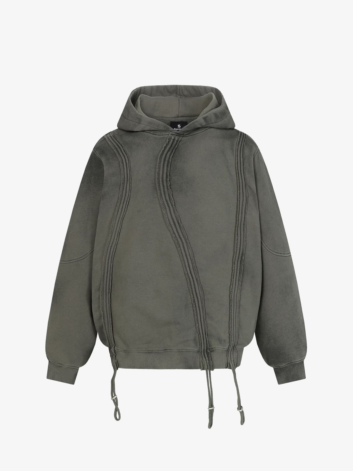 Retro Yıkamalı Hoodie | Tasarımsal Kesim