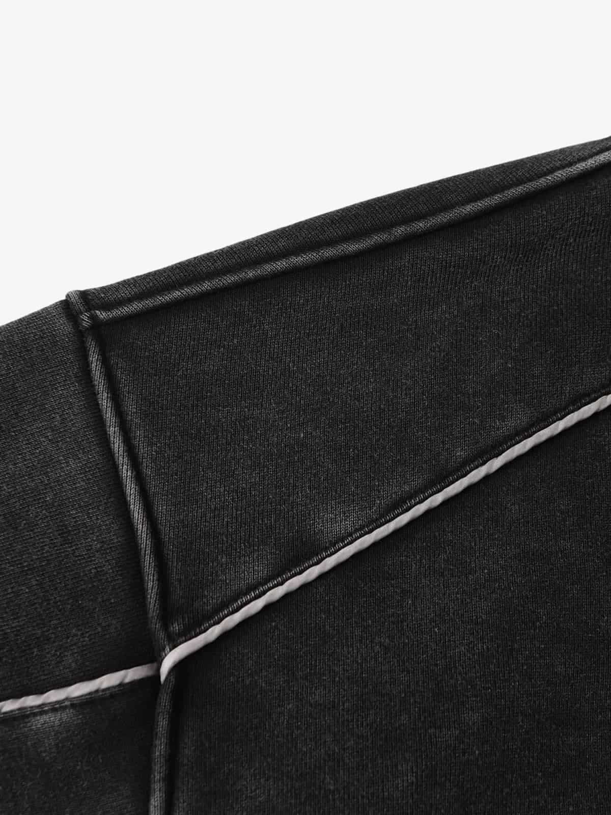Deconstructed Retro Patchwork Hoodie | Oversize Fit