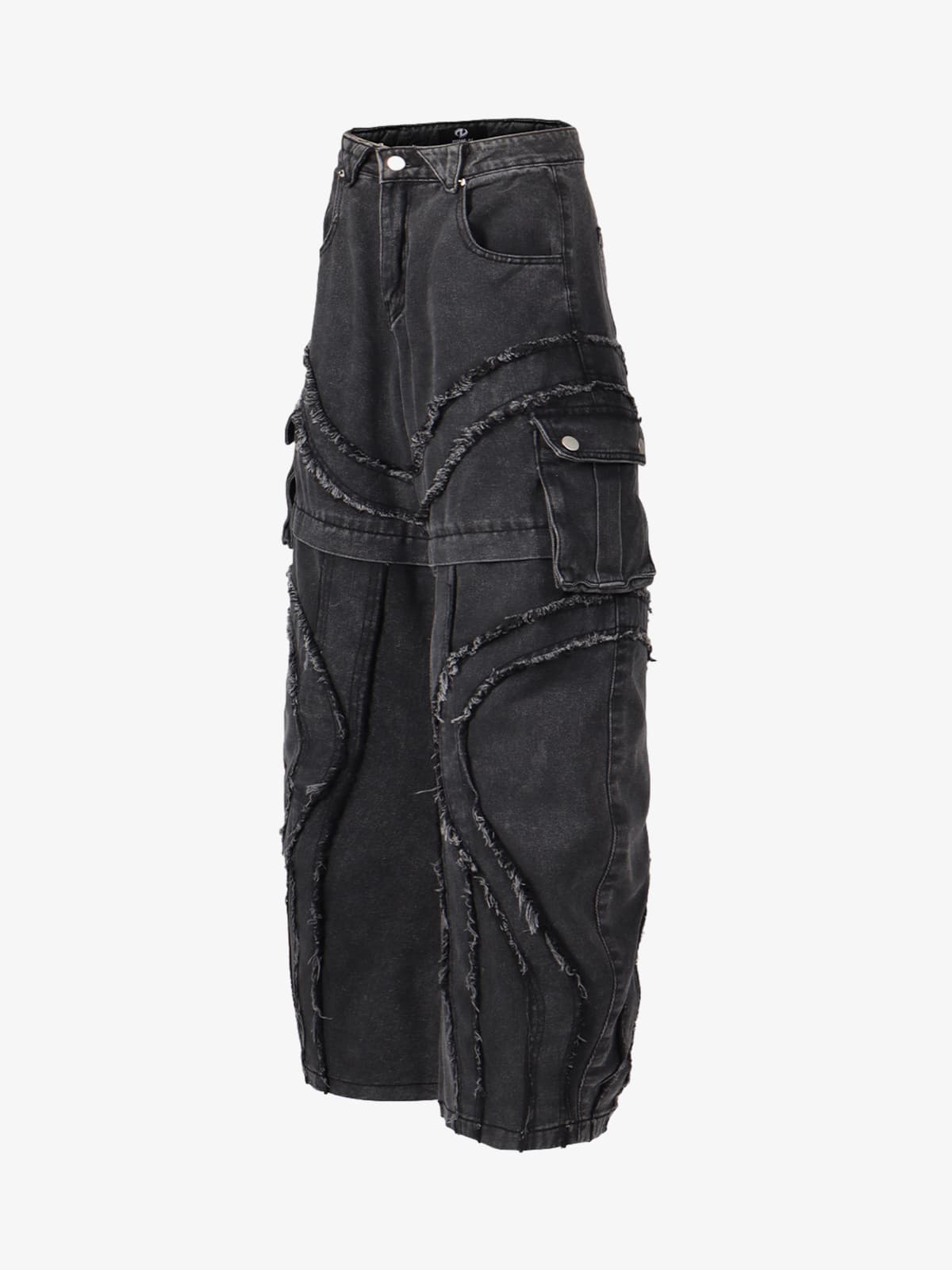 Retro Patchwork Jean | Püsküllü Kenar