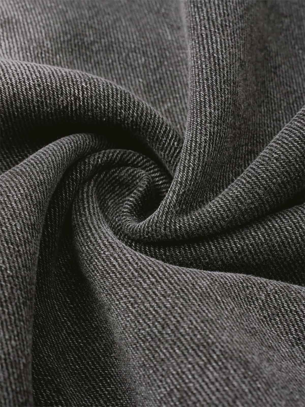 Raw Edge Tasarımlı Yıpratmalı Barrel Jean