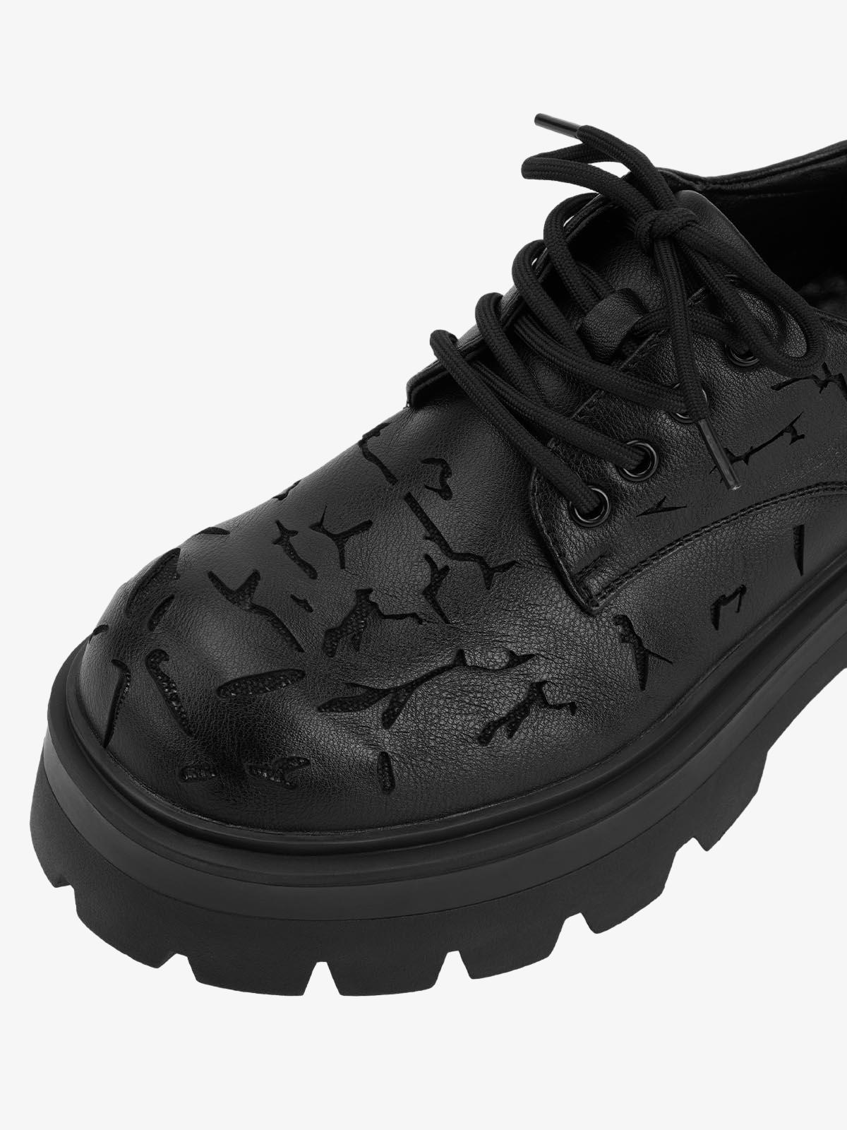 UrbanLaws Sokak Modası Crackle Leather Shoes