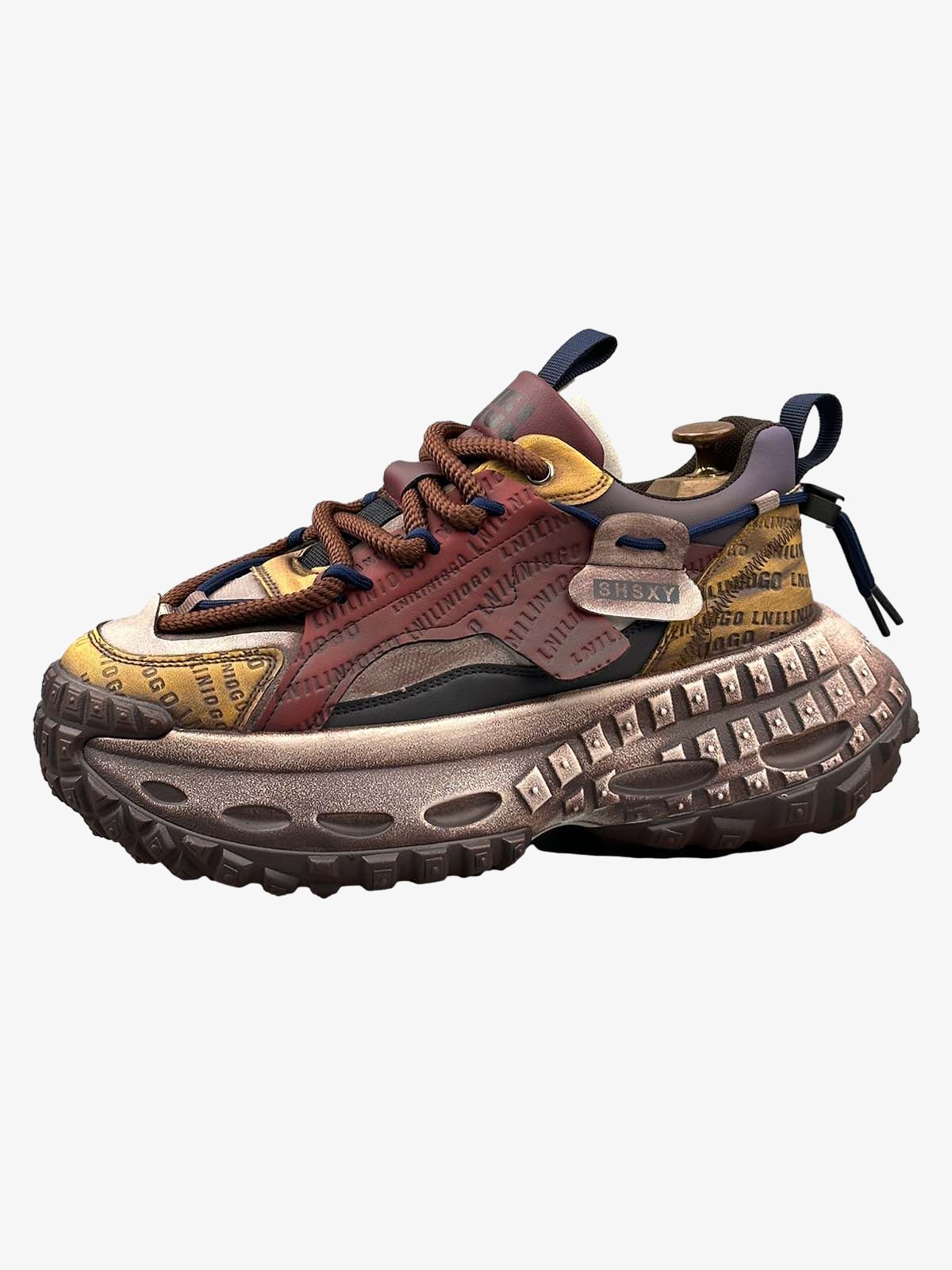 Özel Tasarım Letter İşlemeli Chunky Platform Sneaker