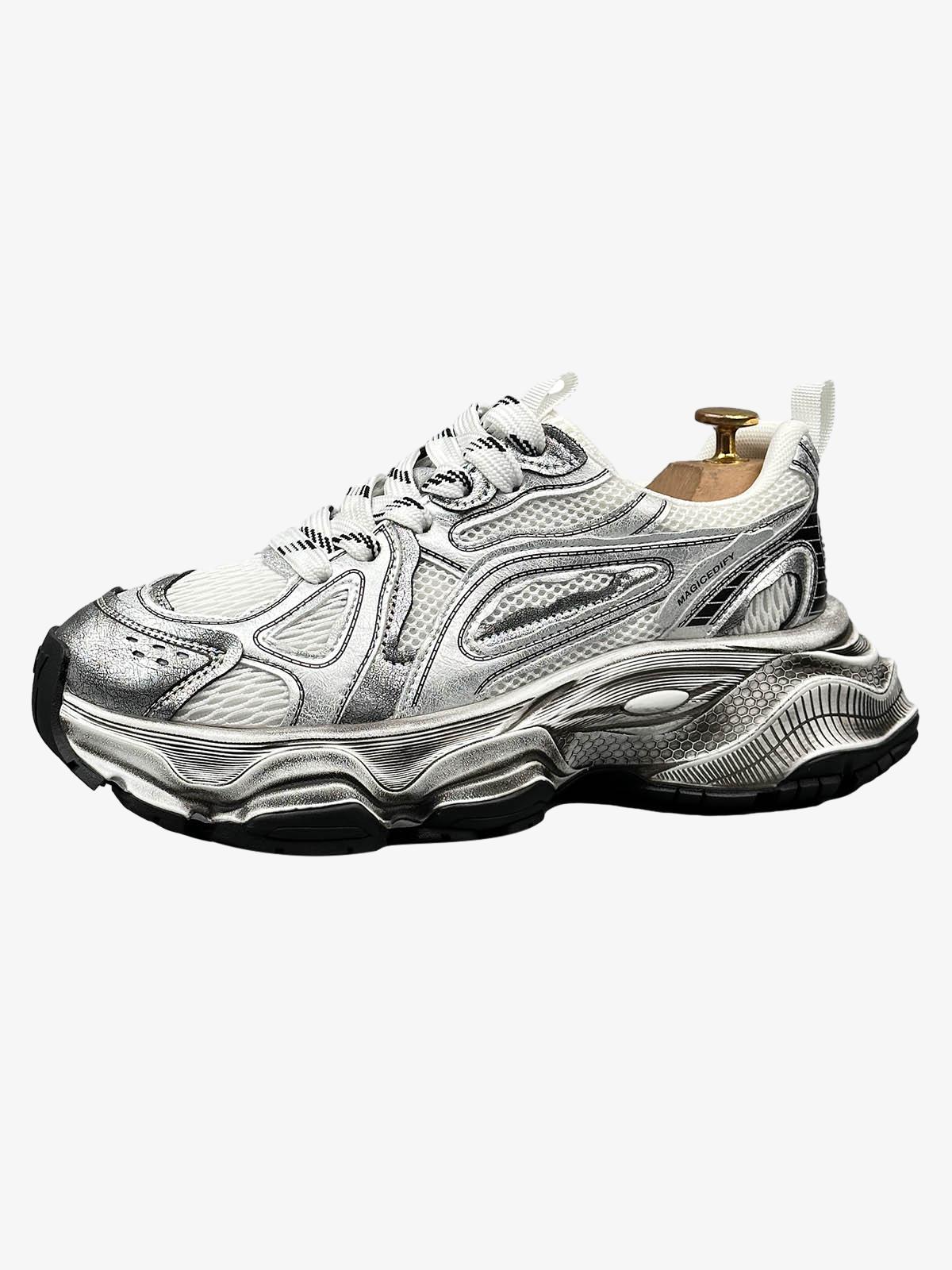 Kalın Tabanlı Nefes Alabilir Running Sneaker