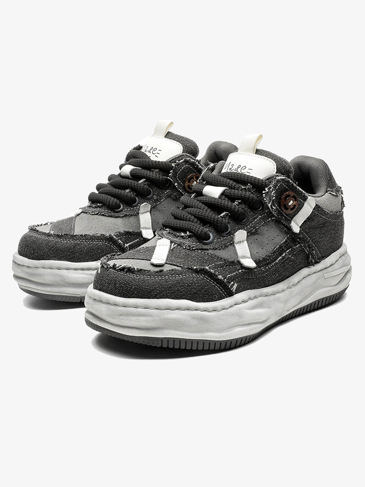 Yıpratmalı Deconstructed Split Whisker Platform Sneaker