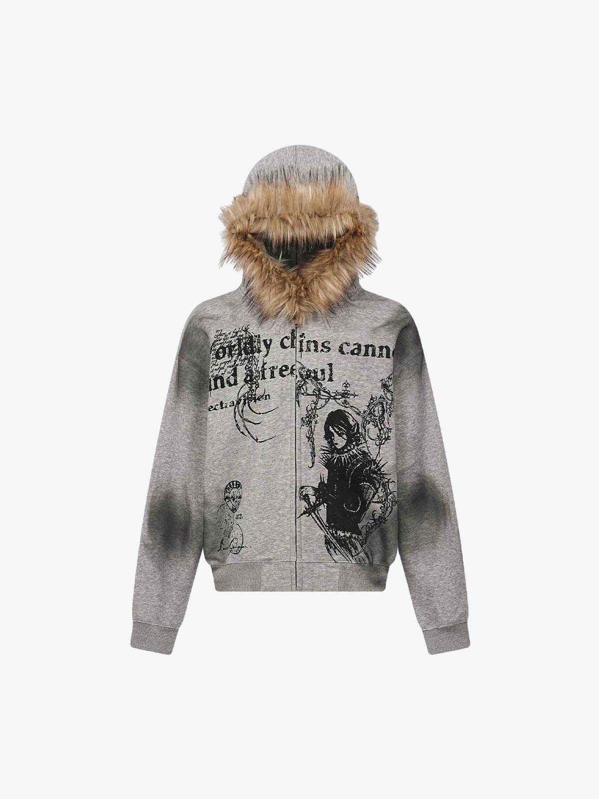 Limited Edition Graphic Hooded Ceket