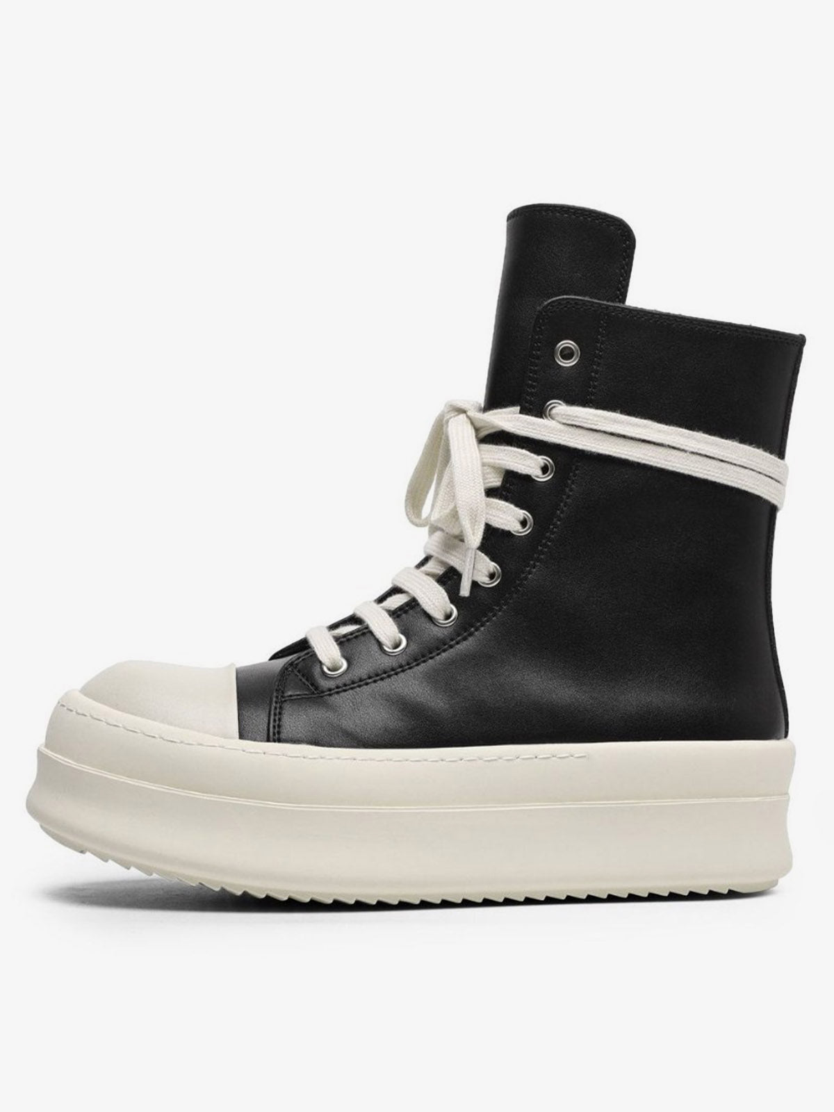 Özel Tasarım Yan Fermuarlı High-Top Platform Sneaker