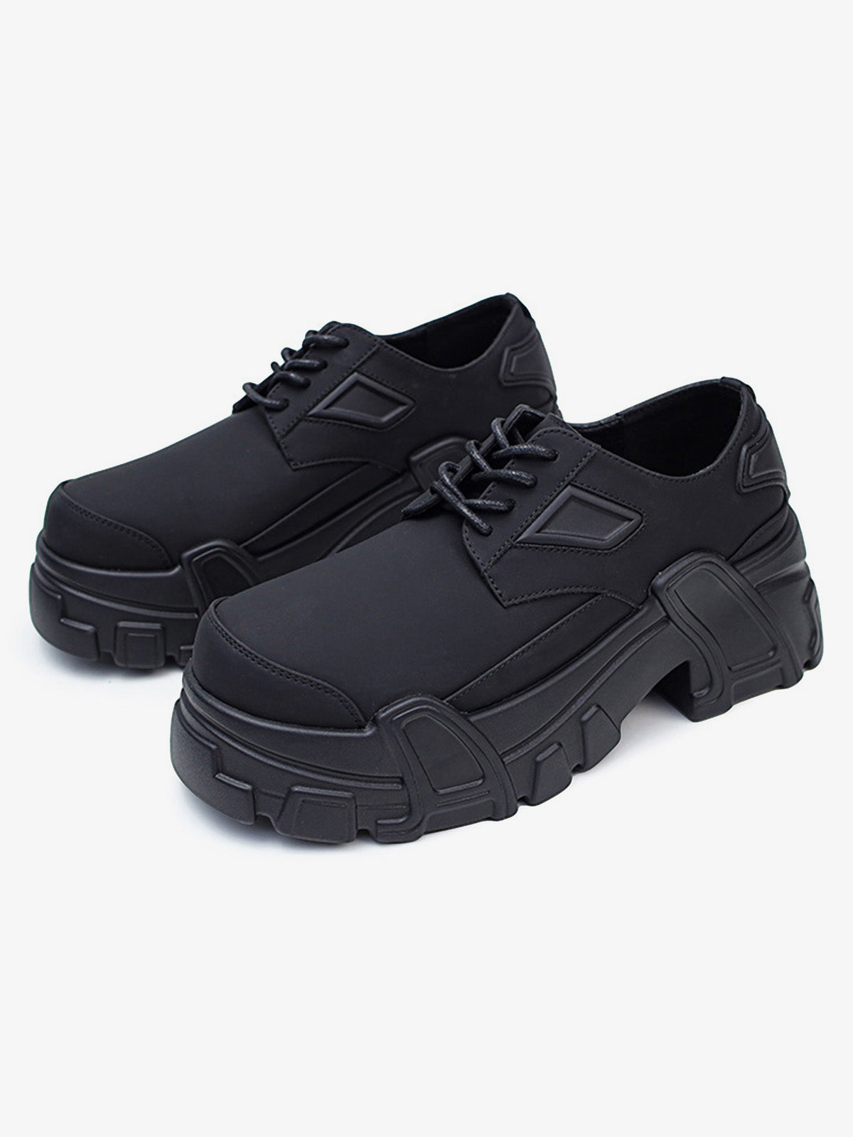UrbanLaws All-Black Chunky Platform Sneakers