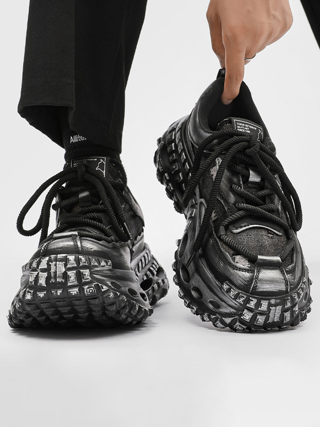 Özel Tasarım Retro Tire Sole Chunky Sneaker