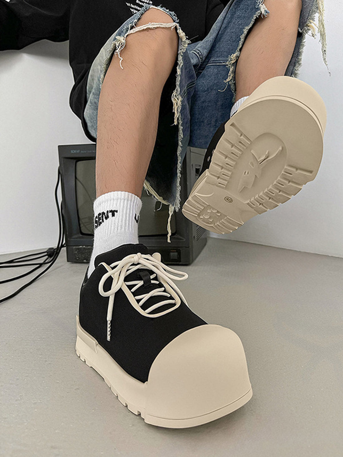 Özel Tasarım Kanvas Platform Sneaker
