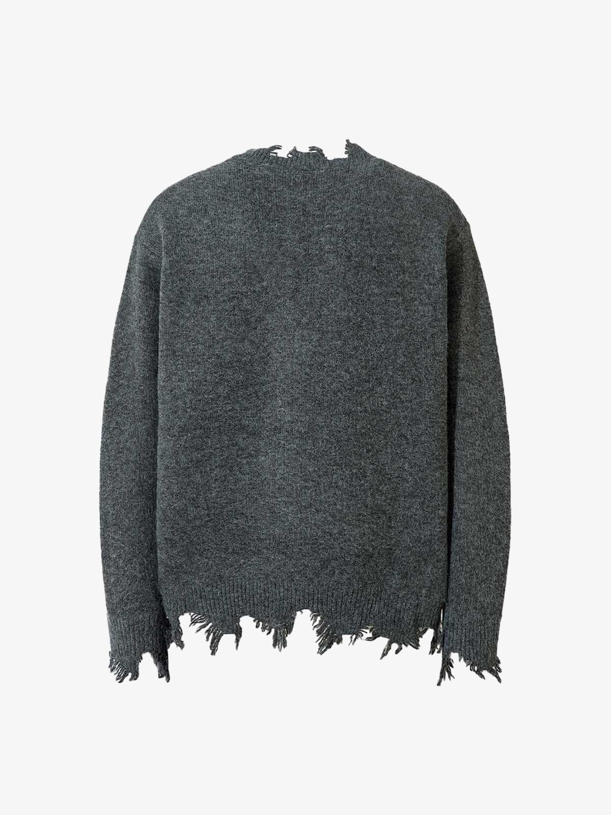 Distressed Quarter Zip Triko Kazak