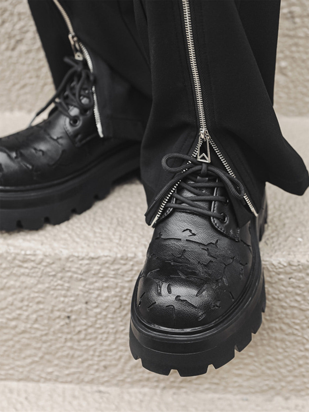 UrbanLaws Sokak Modası Crackle Leather Shoes
