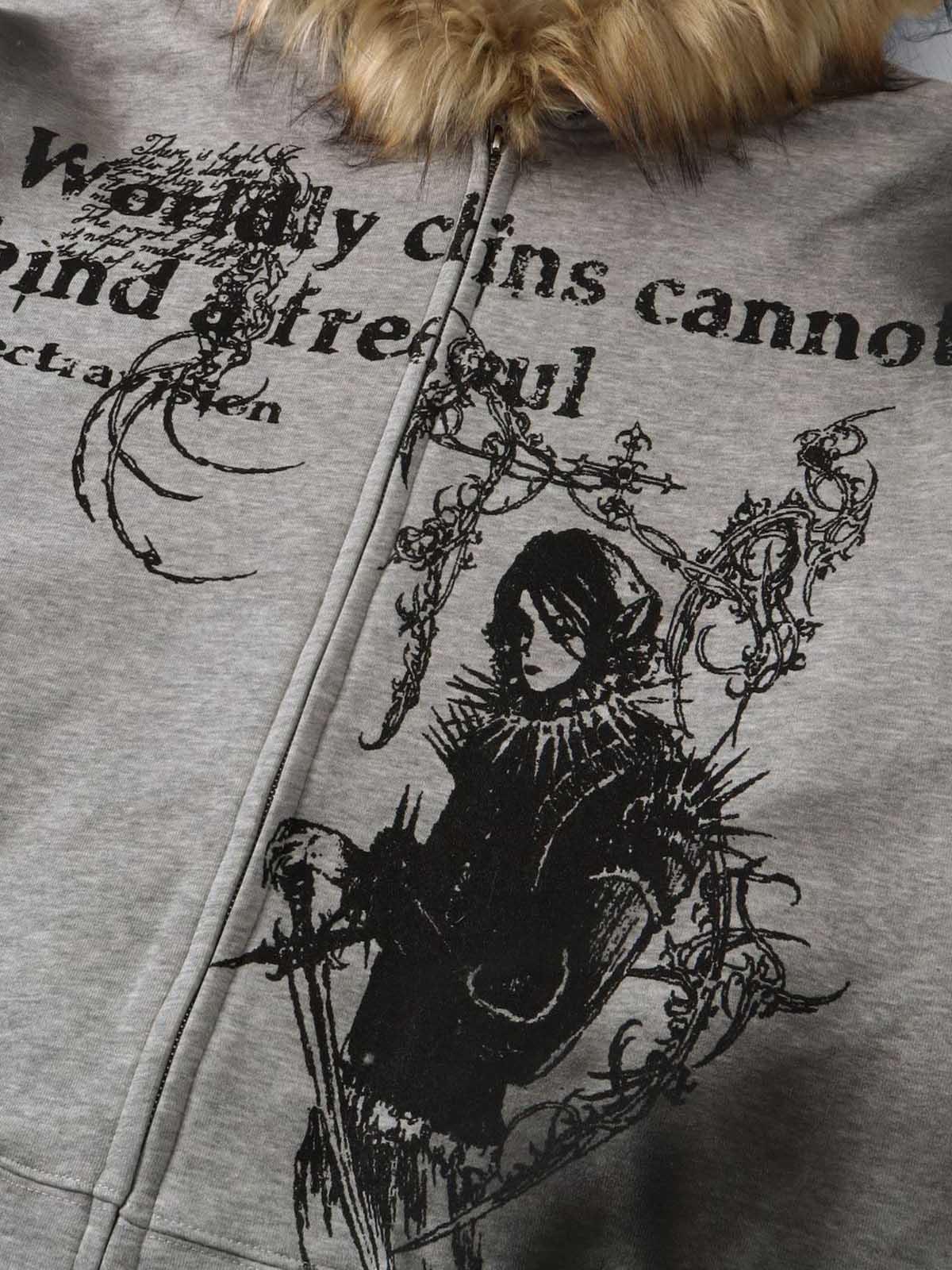 Limited Edition Graphic Hooded Ceket