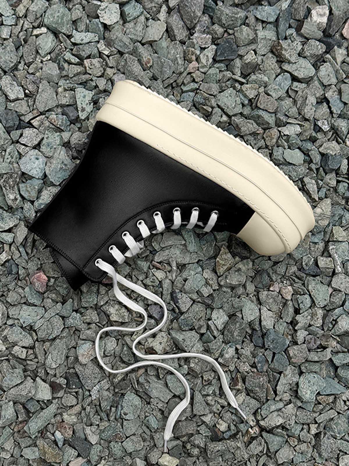 Özel Tasarım Yan Fermuarlı High-Top Platform Sneaker