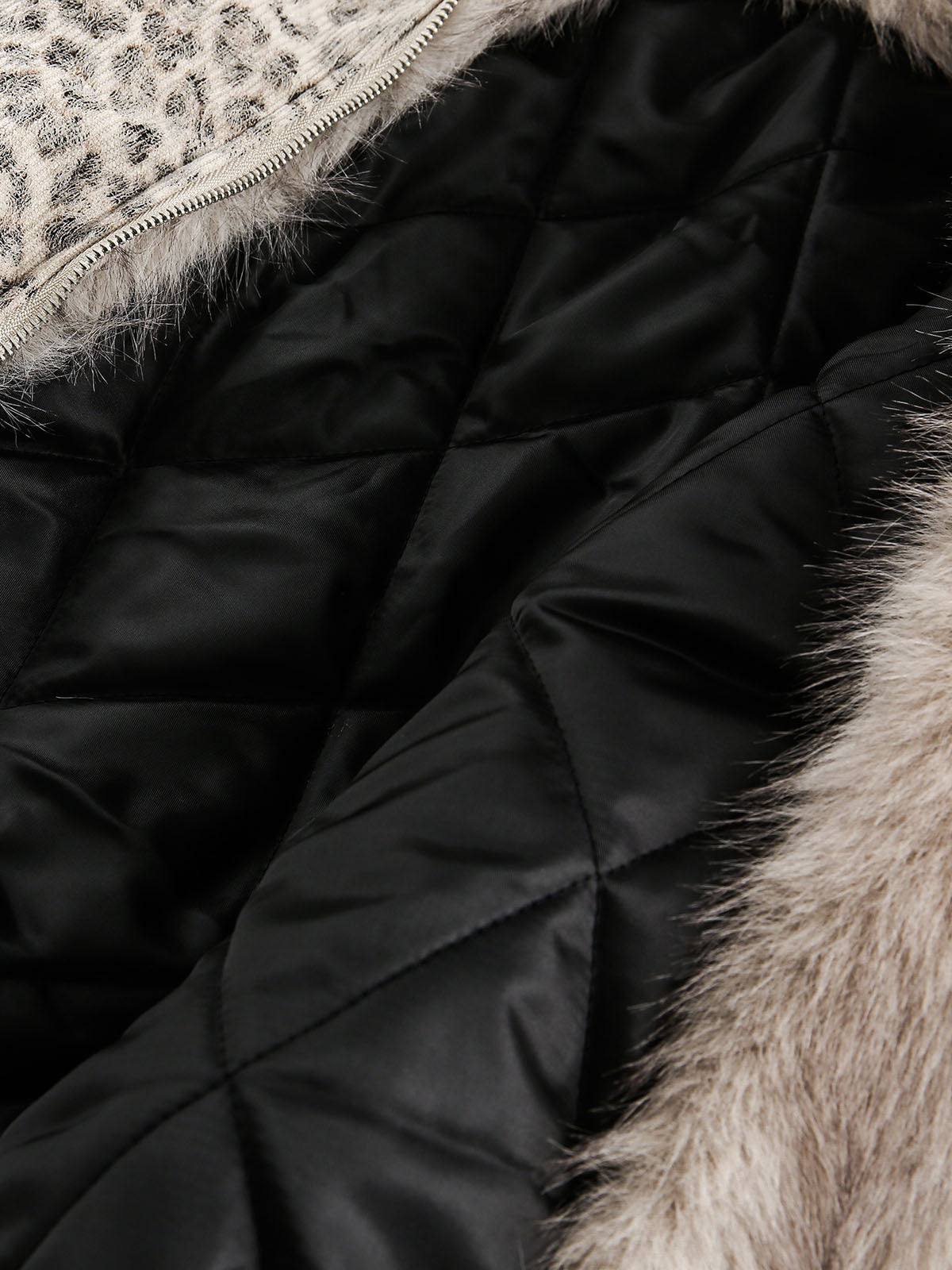 Fur Hooded Washed Cotton Ceket