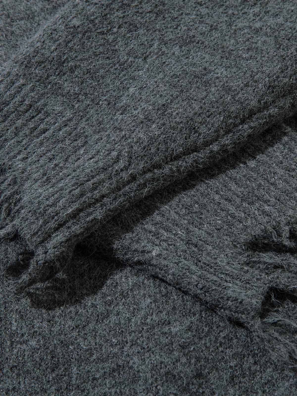 Distressed Quarter Zip Triko Kazak