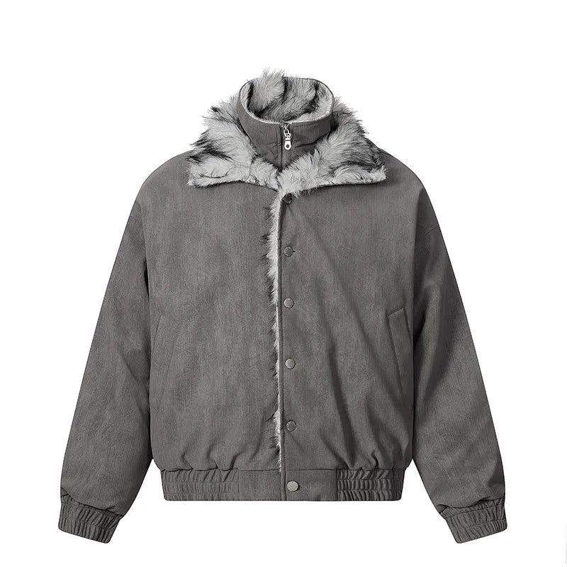 UrbanLaws Vintage Çift Katlı Kürk Yaka Ceket