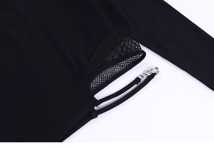 UrbanLaws Cut-Out Mesh Crop Top