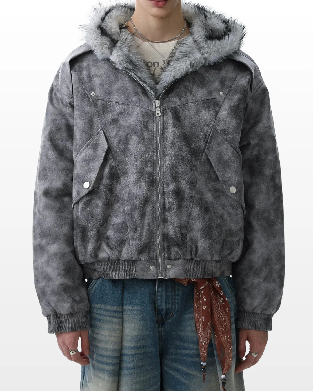 UrbanLaws Arctic Vintage Faux Fur Ceket