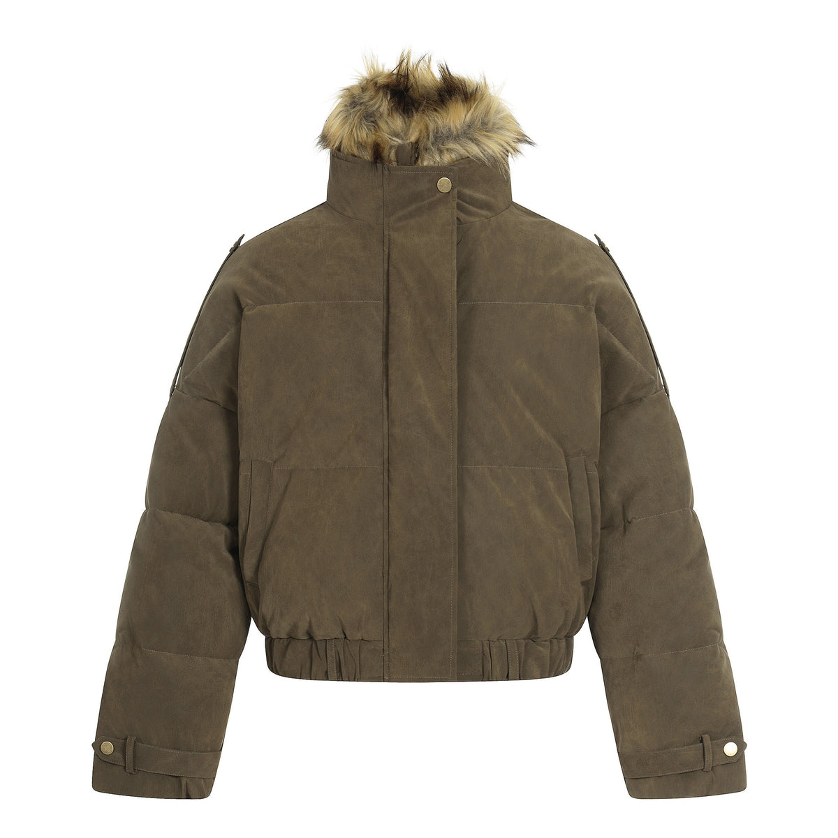UrbanLaws Premium Fur-Collar Vintage Ceket
