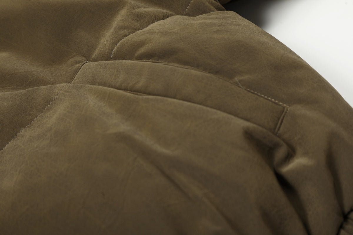 UrbanLaws Premium Fur-Collar Vintage Ceket