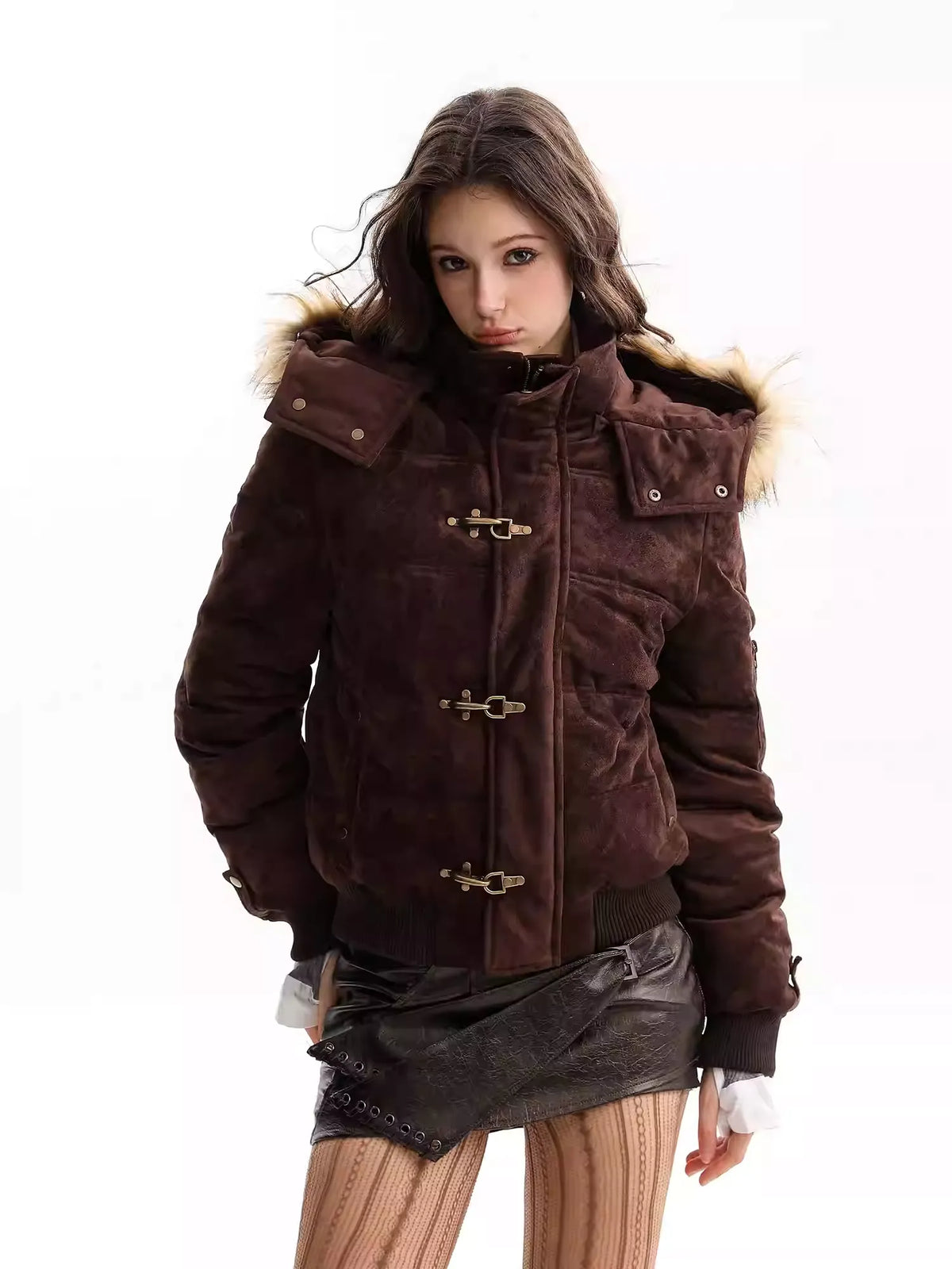UrbanLaws Premium Tokalı Süet Mont