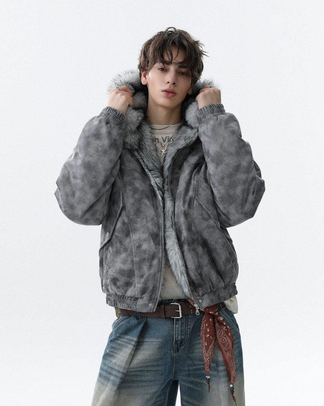 UrbanLaws Arctic Vintage Faux Fur Ceket