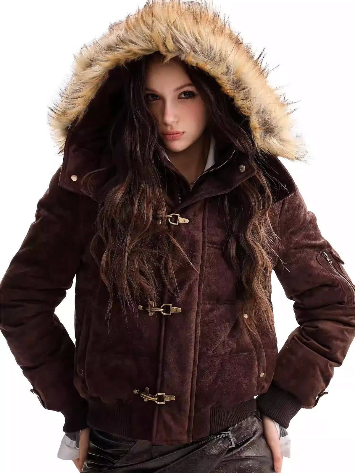 UrbanLaws Premium Tokalı Süet Mont