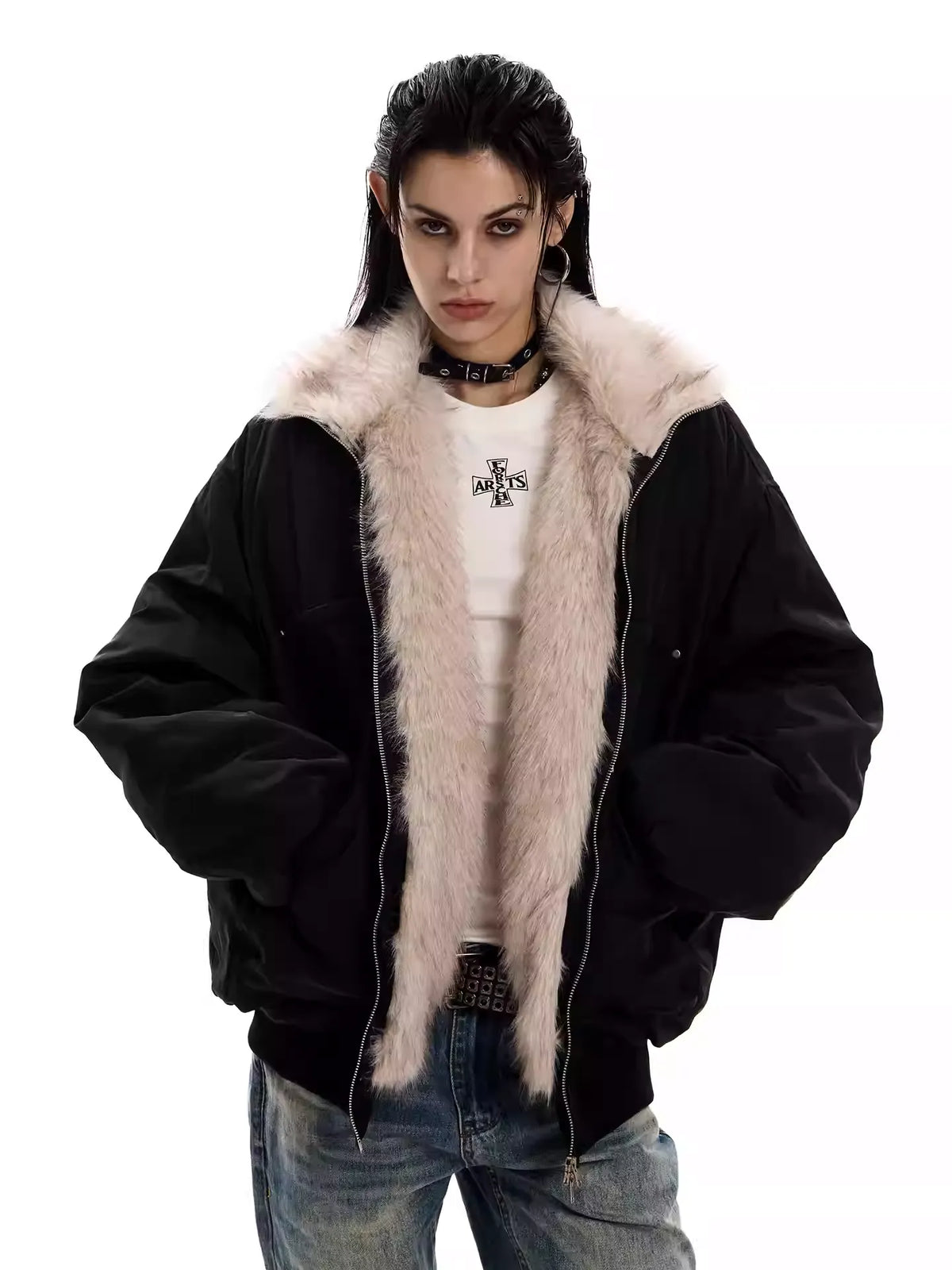 UrbanLaws Kürk Detaylı Oversize Ceket