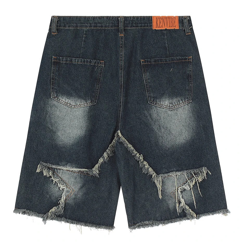 Vintage Tassel Star Denim Shorts