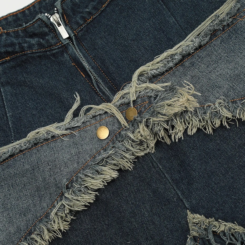 Vintage Tassel Star Denim Shorts