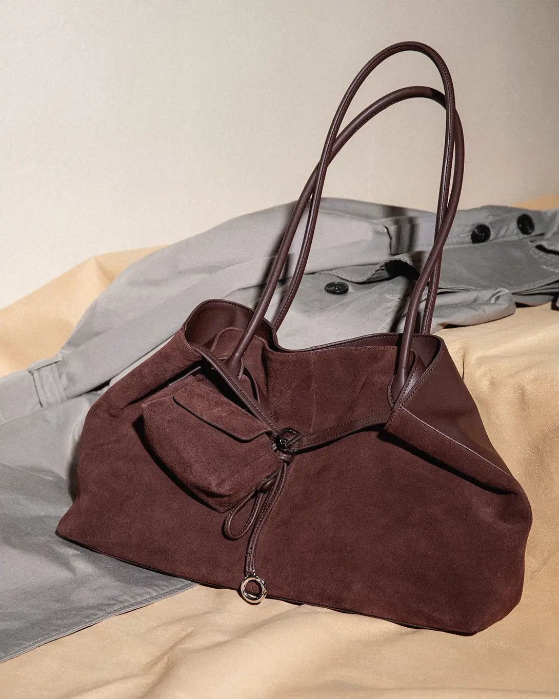 UrbanLaws Elegant Vegan Süet Tote Çanta