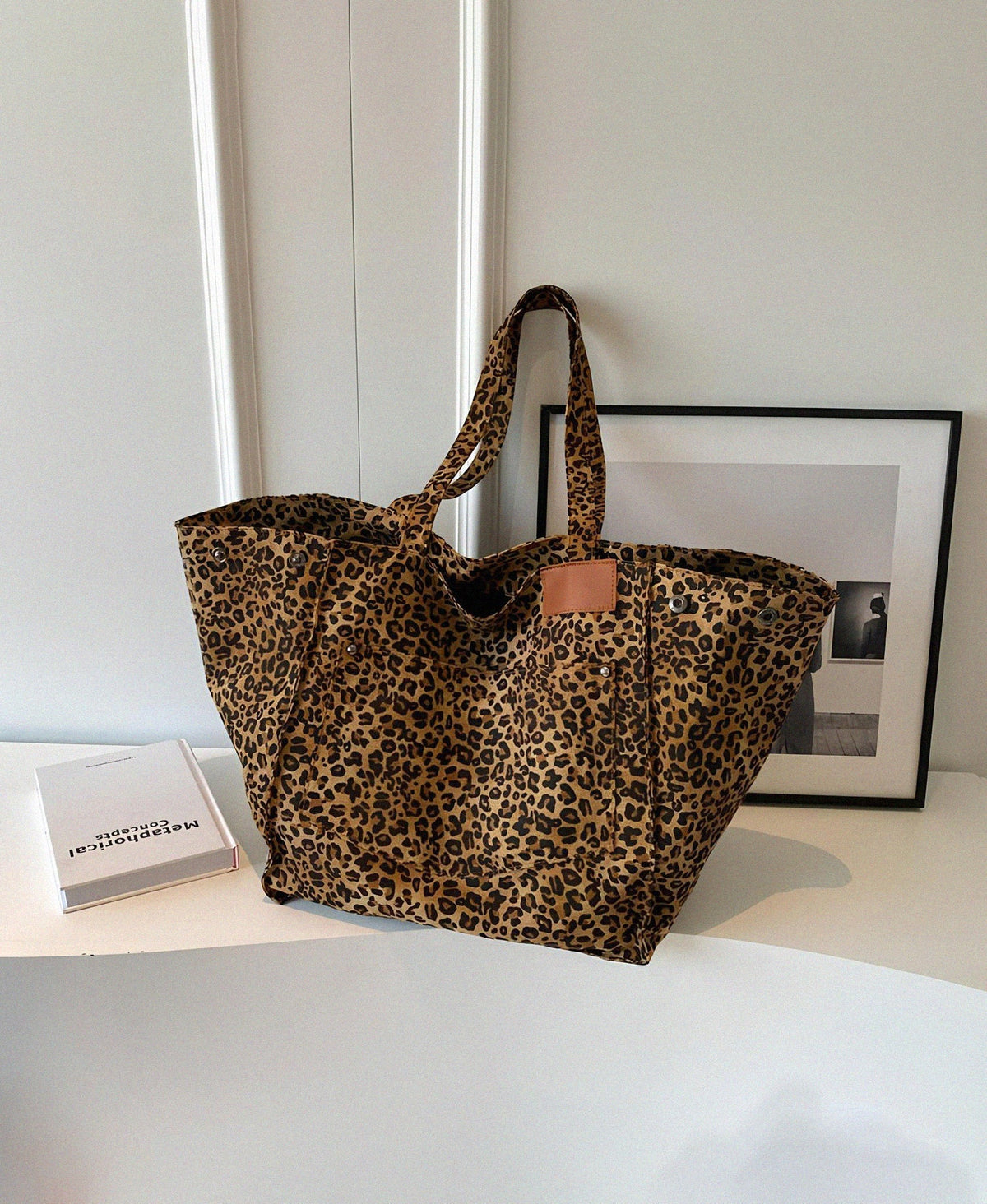Savanna Luxe Leopar Desenli Çanta