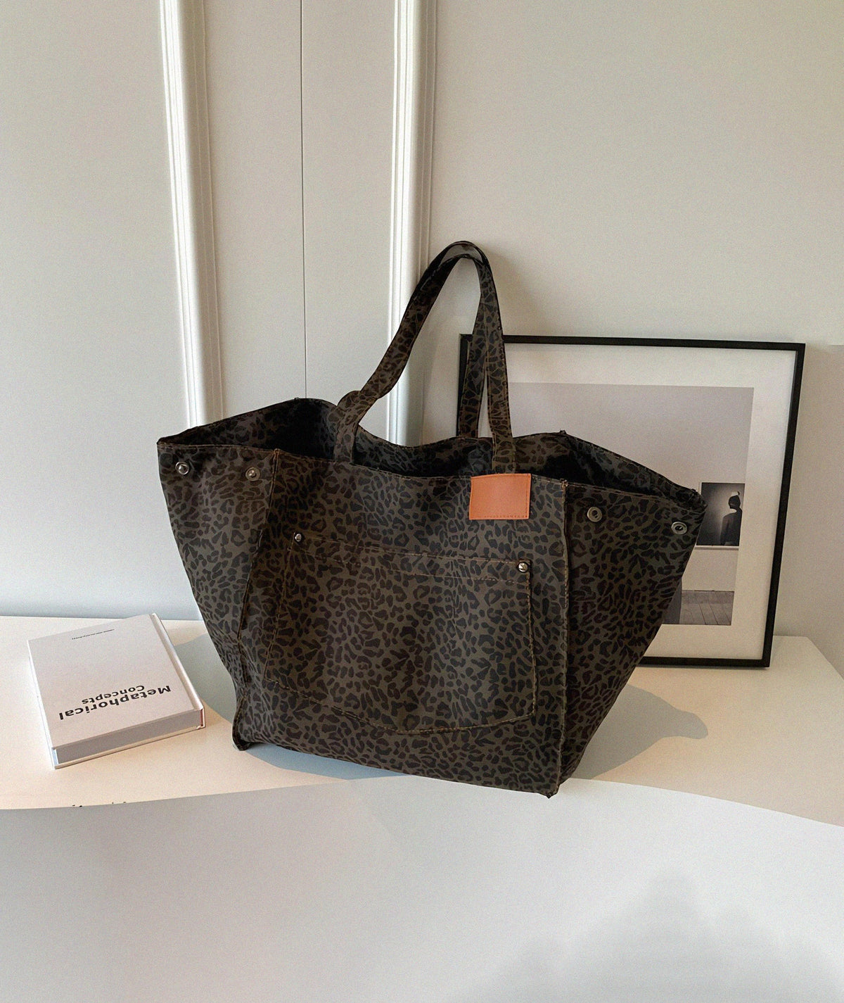 Savanna Luxe Leopar Desenli Çanta