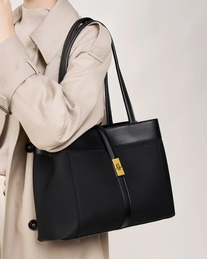UrbanLaws Elegant Harmony Renk Bloklu Deri Çanta